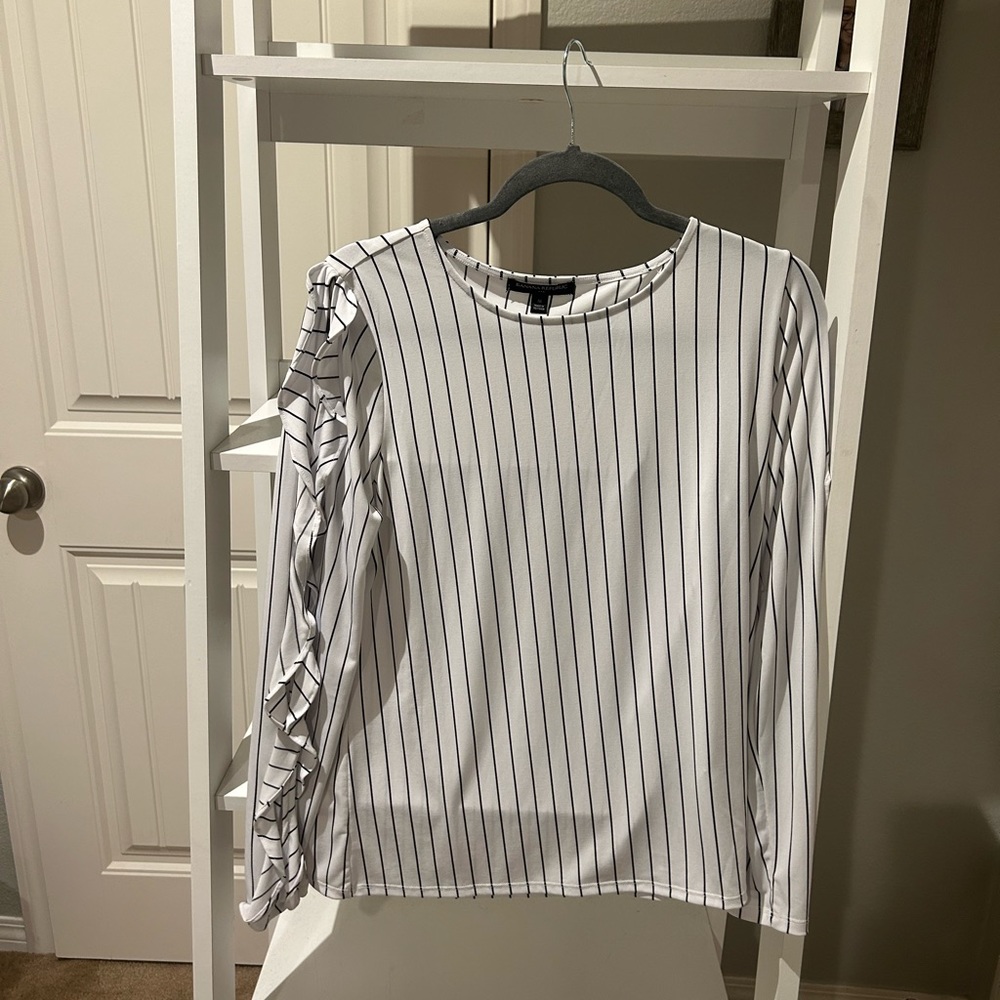 Banana republic top striped size medium